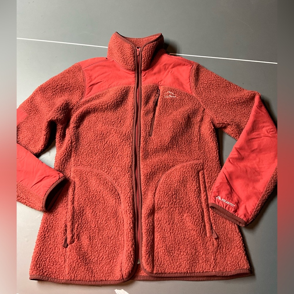 L.L. Bean Women's Red Teddy Jacket
